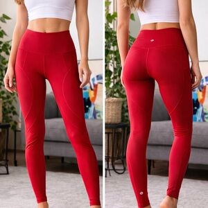 lululemon athletica Red Women's Leggings